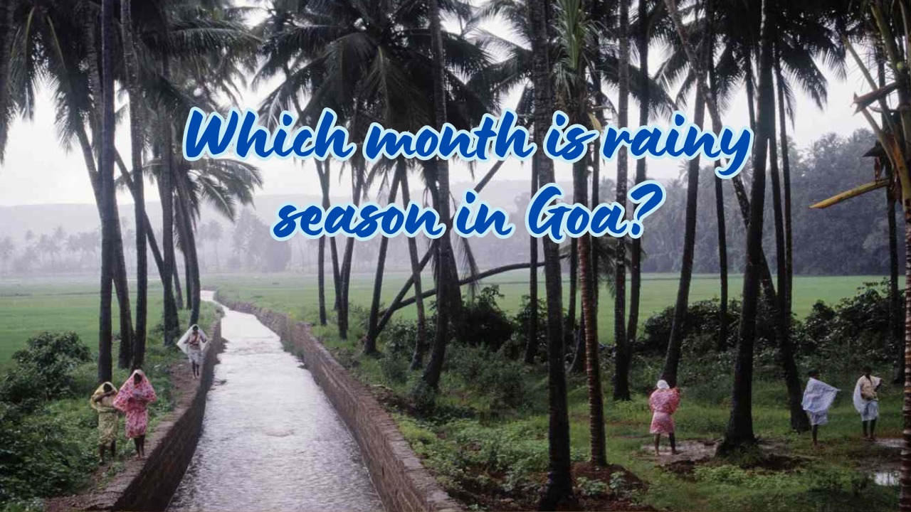Which month is rainy season in Goa?